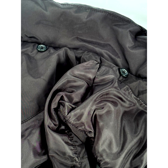 Lands End Thick Down Puffer Vest Womens LARGE Black Feather insulated Jacket ECU - Picture 9 of 9